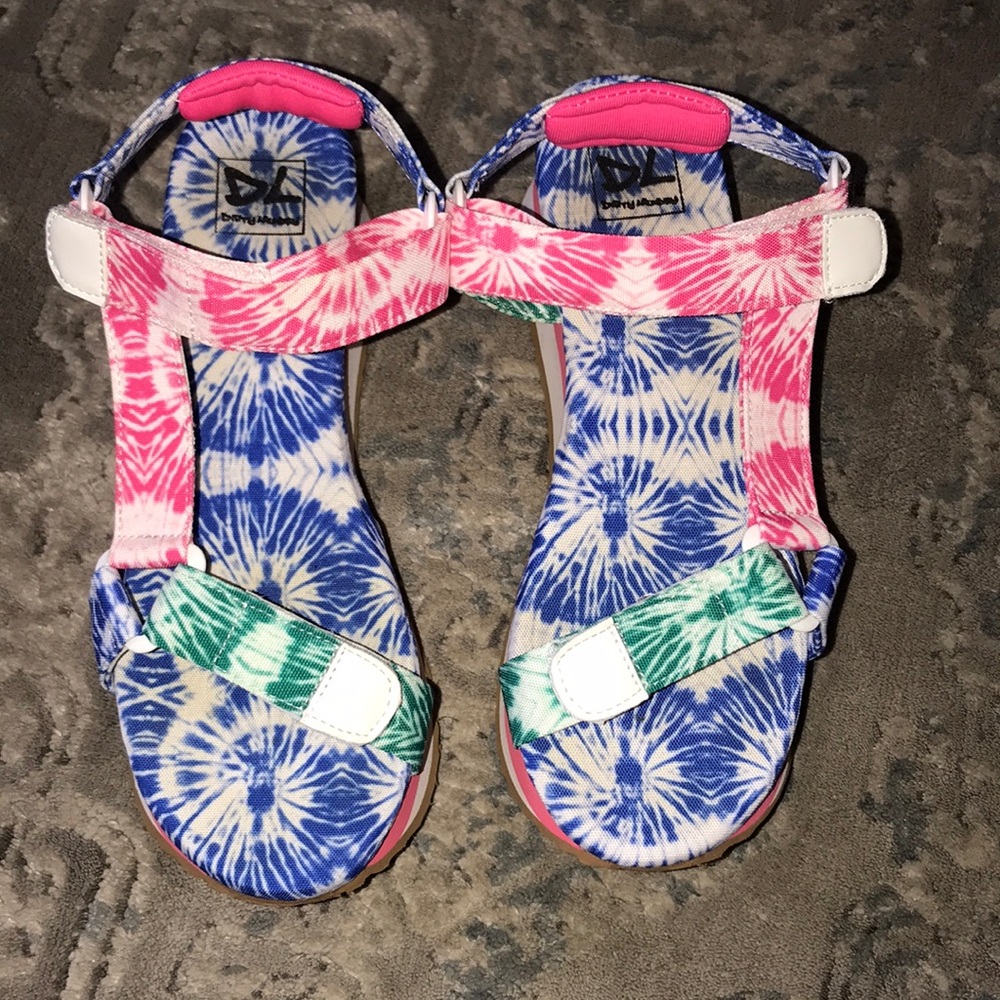 Tye Dye Platform Sandals